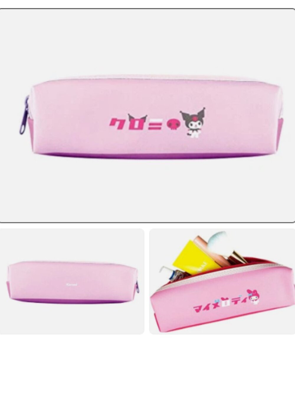"Clearance" Kuromi Chromi Pencil Case School Work Bag Mask Purse Makeup Pouch